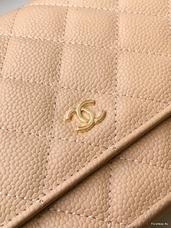 First Bag Ru CAVIAR WALLET CHANEL CHAIN 0709